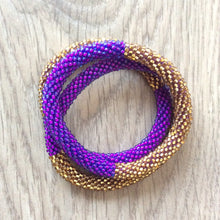 Load image into Gallery viewer, PURPLE GOLD BRACELET
