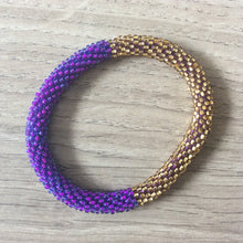 Load image into Gallery viewer, PURPLE GOLD BRACELET
